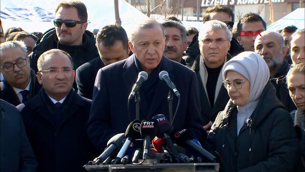 Erdogan: Di erdhejên navenda Meresê de 21 hezar û 43 kesan jiyana xwe ji dest dane