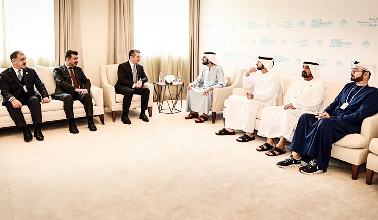 Mesrûr Barzanî bi Cîgirê Serokê Îmaratê re civiya