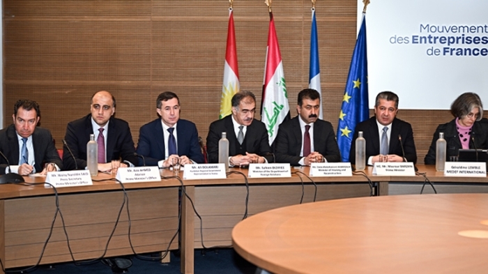 Mesrûr Barzanî ji kompaniyên Fransî xwest ku li Kurdistanê zêdetir veberhênanê bikin