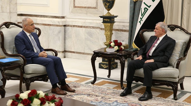 Serokomarê Iraqê bi Cîgirê Nûnera Taybet a Neteweyên Yekbûyî re civiya