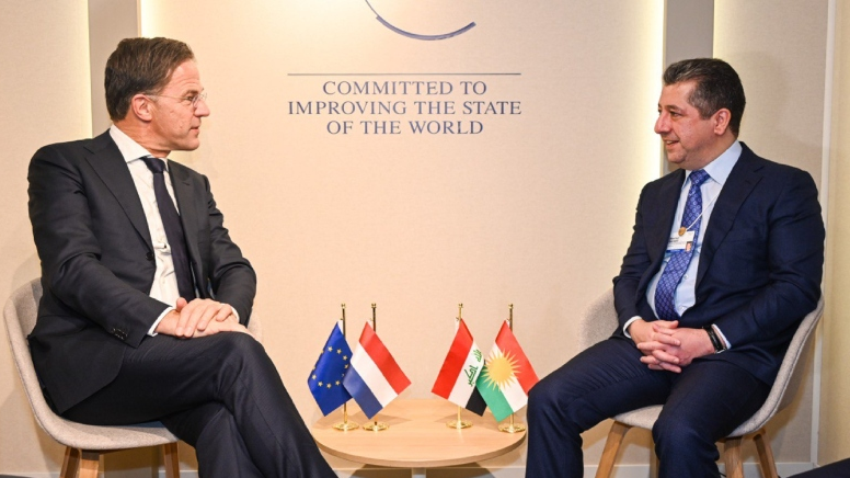 Serokwezîr Barzanî, ligel Serokwezîrê Hollandê civiya