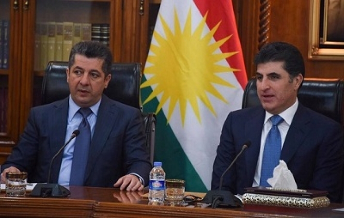 Nêçîrvan Barzanî û Mesrûr Barzanî li ser navê Kurdistanê Charles ê 3em pîroz kirin