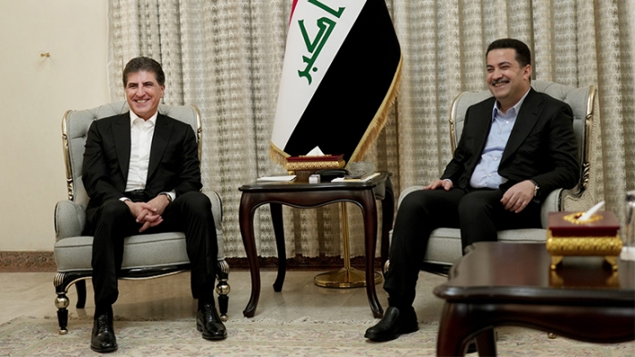 Nêçîrvan Barzanî bi serokwezîrê Iraqê Sûdanî re civiya