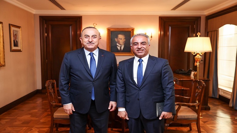 Çavusoglu bi Mûsa Ehmed re hate ba hev û spasiya Dezgeha Xêrxwazî ya Barzanî kir