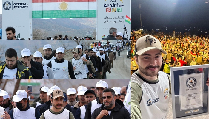 Çiyagerên Kurd navê xwe li pirtûka rekoran a Guinnessê tomar kir