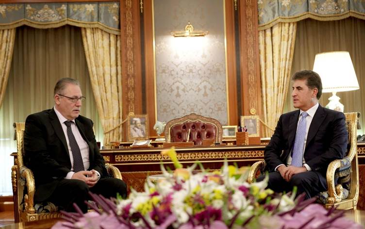 Nêçîrvan Barzanî heyeta bilind ya Neteweyên Yekgirtî qebûl kir