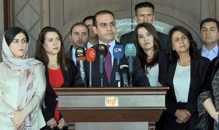 Fraksîyona PDKê bidawîbûna erka xwe ya li Parlamentoya Kurdistanê ragihand