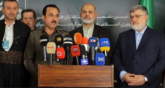 Parêzgarên Rojhilatê Kurdistanê û Basûrê Kurdistanê civiyan