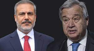 Hakan Fidan sekreterê gistî yê Neteweyên Yekgirtî re ‘Paymana Dexlê’ axifî