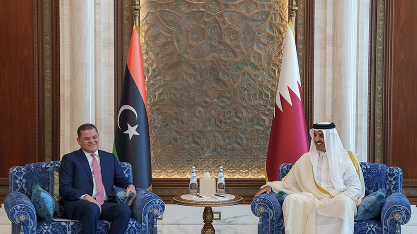 Mîrê Qeterê, ligel Serokwezîrê Lîbyayê civiya