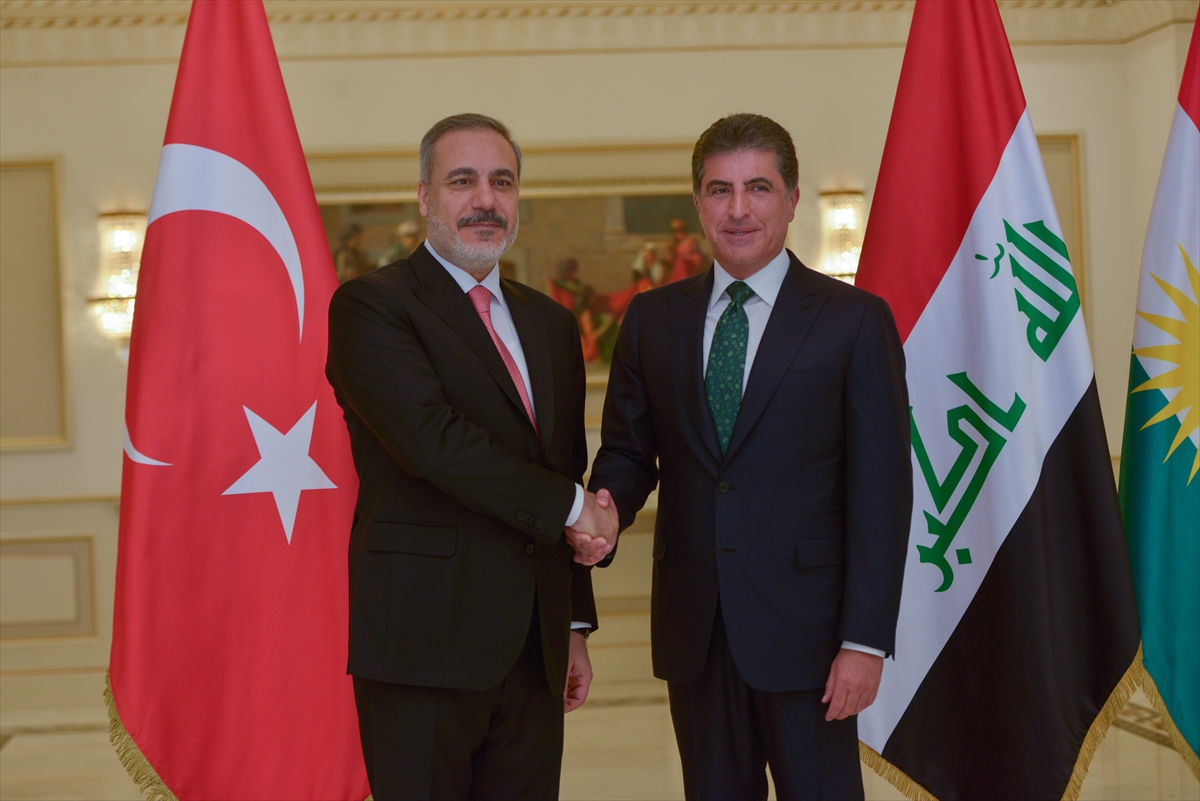 Serokê Herêma Kurdistanê Nêçîrvan Barzanî pêswazî li Hakan Fîdan kir