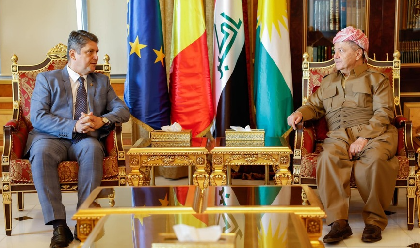 Serok Barzanî, sanda Romanyayê qebûl kir