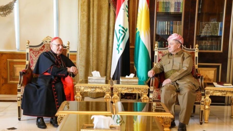 Serok Barzanî, Serokê Dêra Kildanî yê Iraqê pêswazî kir