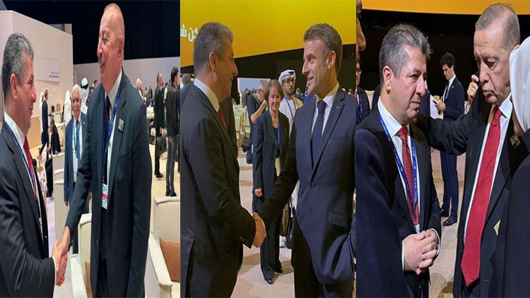 Mesrûr Barzanî di çarçoveya COP28ê de hevdîtin bi Erdogan, Macron û Aliyev re kir