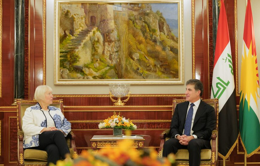 Nêçîrvan Barzanî, Balyoza Almanyayê pêswazî kir