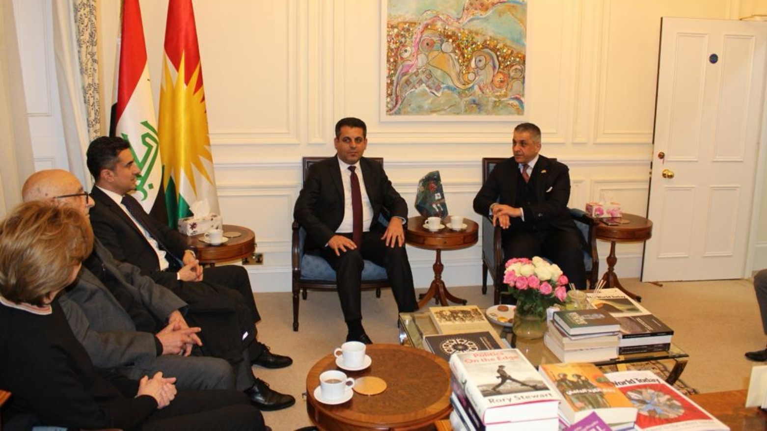 Saman Berzincî serdana Nûnertiya Herêma Kurdistanê ya li Londonê kir