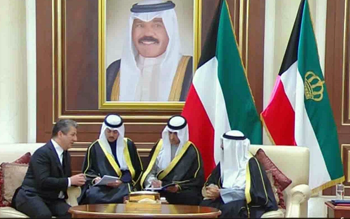 Serokwezîr Barzanî besdarî li merasîma sersaxiyê ya Mîrê Kuweytê kir