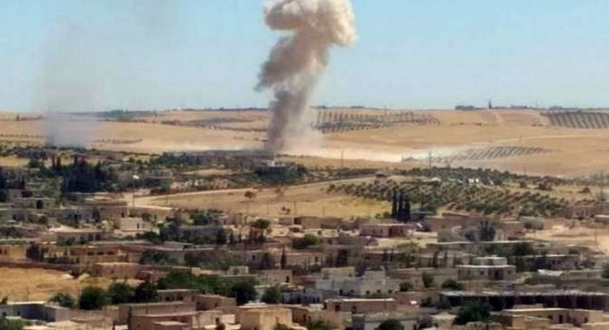 Balafirên Tirkiyê Minbic bombebaran kir