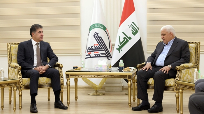 Neçîrvan Barzanî û Serokê Hesda Seibî civiyan: Êrîsên ser Hewlêrê zirarê didin ewlehî û aramiyê...