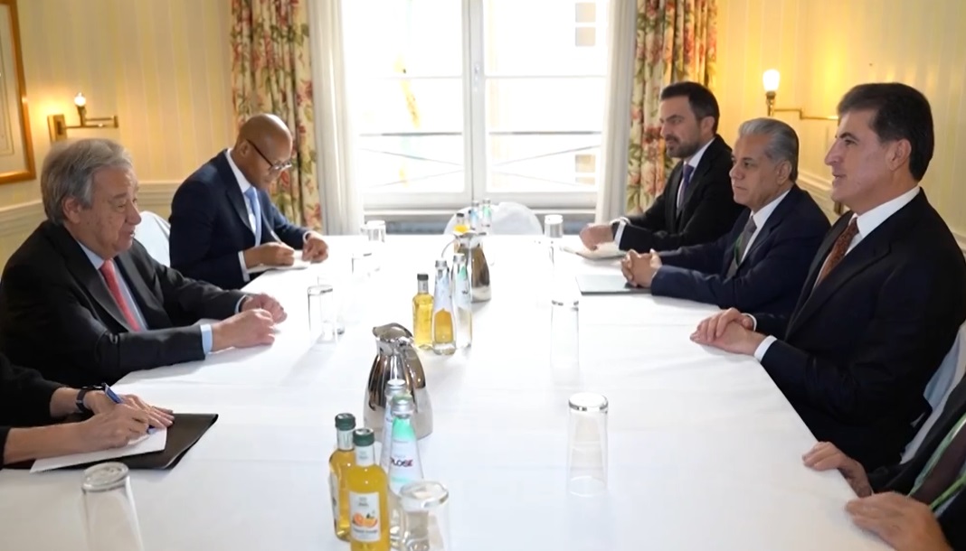 Serokê Herêmê bi Guterres re civîya: Divê Hewlêr û Bexda ast bibin