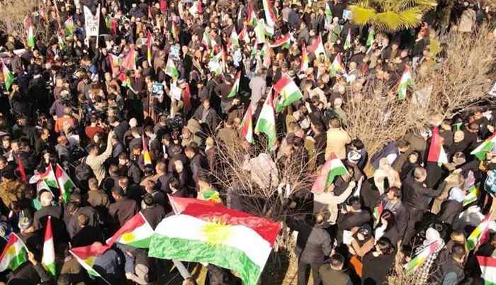 Protestoyên êrîsa Îranê didomin: Li dijî dijminên Kurdistanê banga yekrêziyê hate kirin