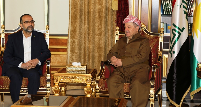 Kurdistan | Serok Barzanî bi sanda Huda-Parê re civiya