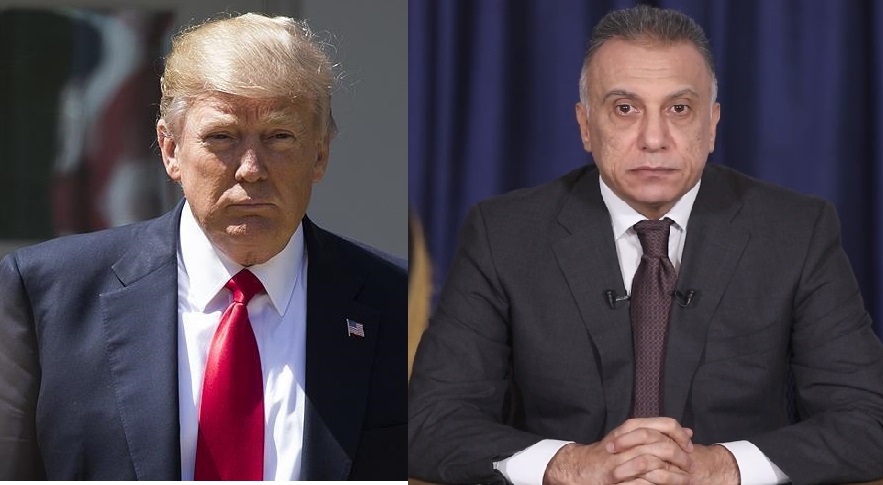 Kazimî bi rêya telefonê bi Trump re axifî