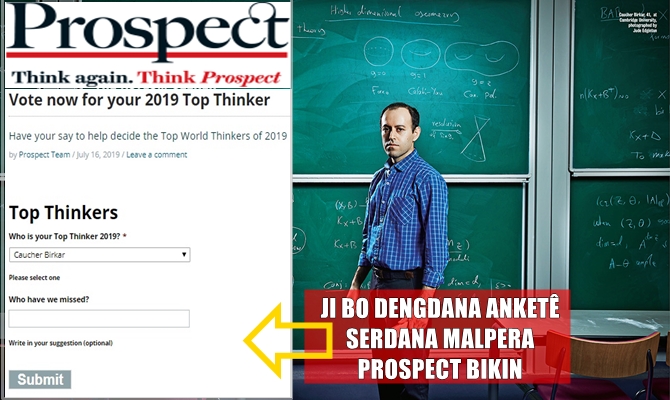 Prof. Koçer Bîrkar yek ji namzedê ramyarên sala 2019an e