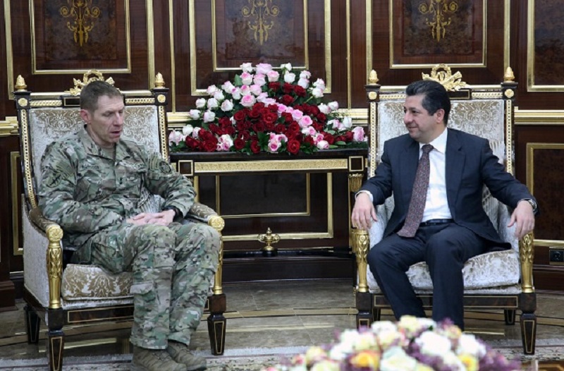 Mesrûr Barzanî û Fermandarê Hevpeymaniya Navdewletî rewsa Sûriyê gotûbêj kirin