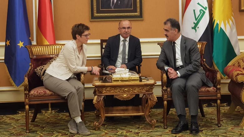 Wezîra Berevaniya Almanyayê pistî Bexdayê li Hewlêrê ye