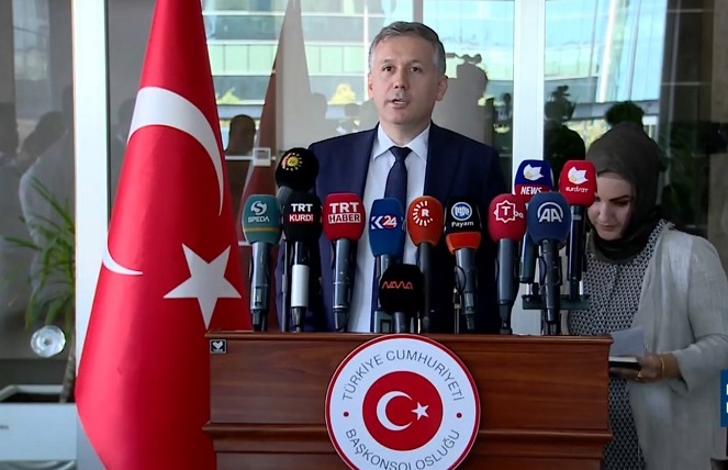 Türkiye’nin Erbil Baskonsolosundan Rojava açiklamasi