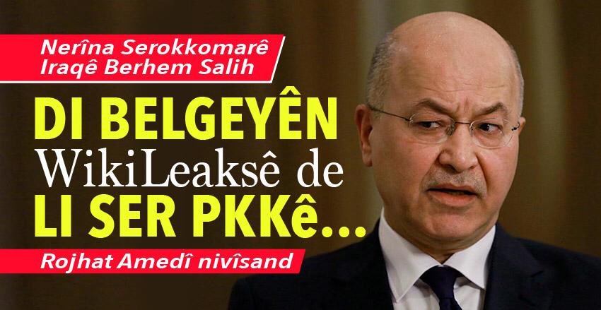 Bila PKK bersiva Berhem Salih bide