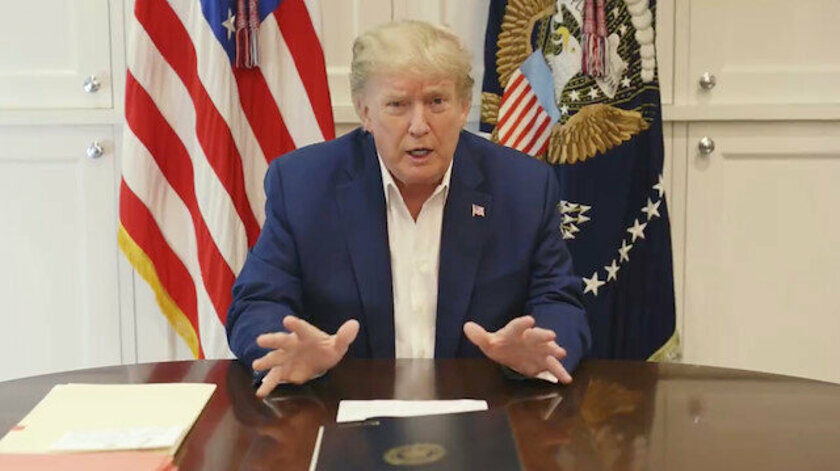 Donald Trump’tan saglik durumuna iliskin mesaj: Yakinda...