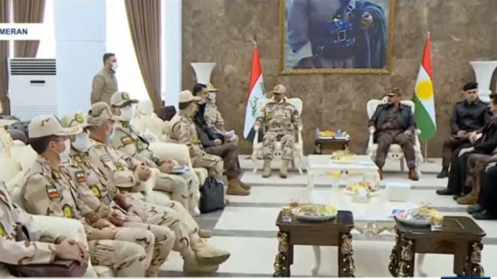 Irak ve Iran sinir muhafizlari bir araya geldi