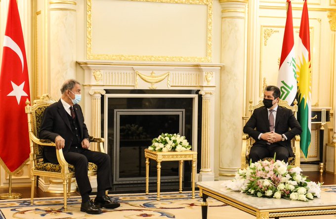 Mesrur Barzani: Hulusi Akar’i agirlamaktan memnuniyet duyduk