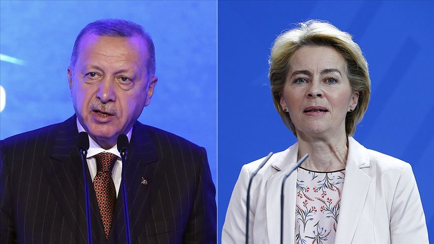 Erdogan ve Leyen, AB iliskileri ile bölgesel konulari görüstü
