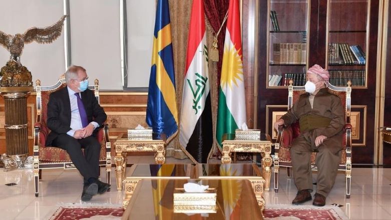 Baskan Barzani, Isveç’in Bagdat Büyükelçisi’ni kabul etti