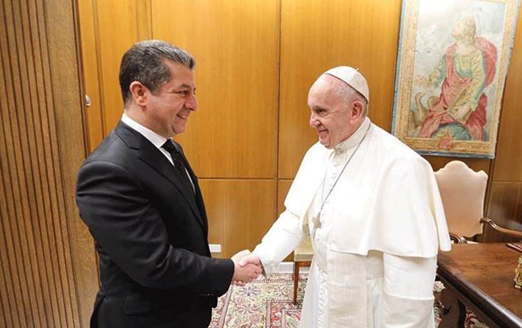 Papa, Basbakan'in davetlisi olarak Kürdistan'a gelecek