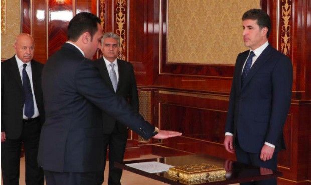 Erbil’in yeni valisi, yemin ederek görevine basladi