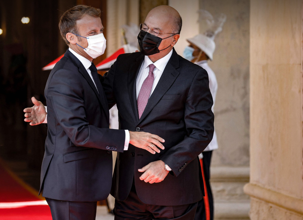 Macron’la görüsen Berhem Salih’ten Irak için destek talebi!