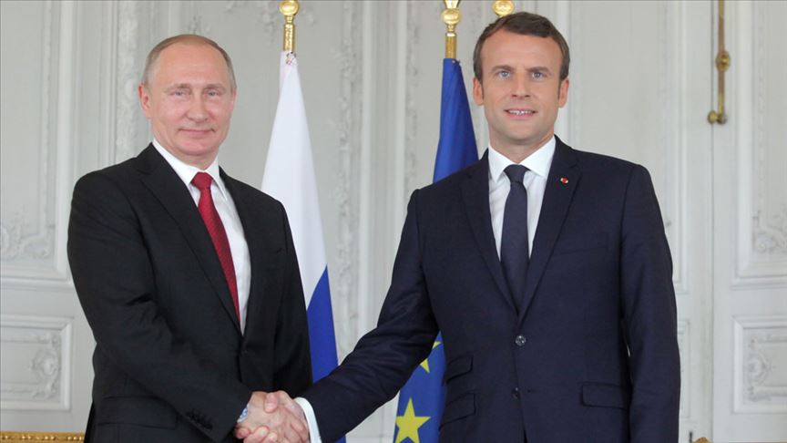 Kremlin: Putin, Macron'un dikkatini Ukrayna'daki eylemlere çekti