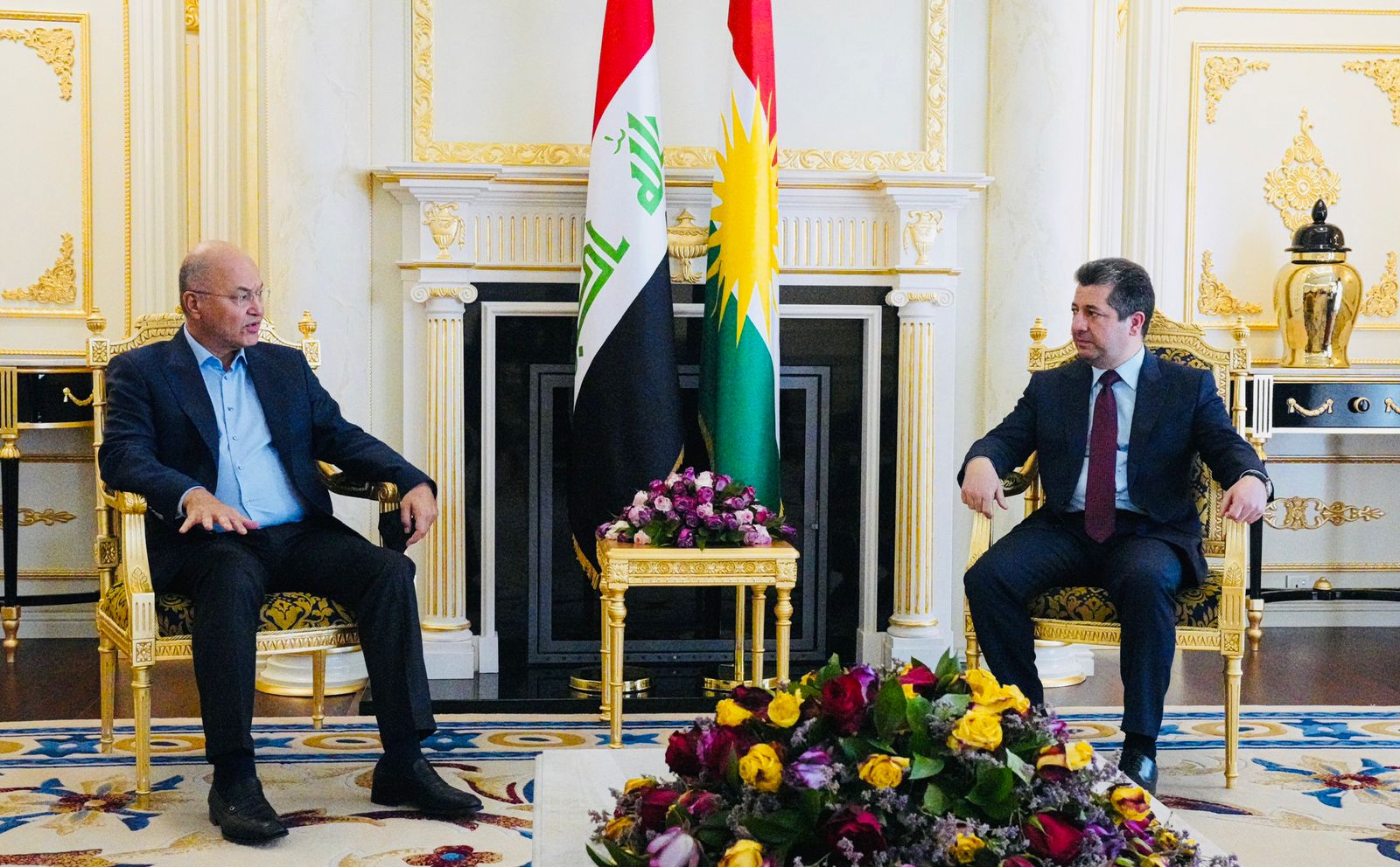 Basbakan Barzani, Irak Cumhurbaskani Berhem Salih ile görüstü
