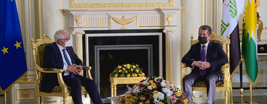 Basbakan, AB Yüksek Temsilcisi Borrell ile görüstü!