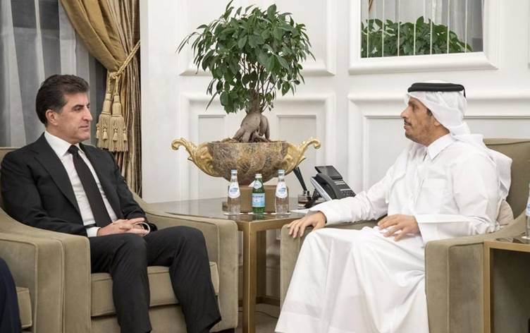 Neçirvan Barzani, Katar Disisleri Bakani ile görüstü!
