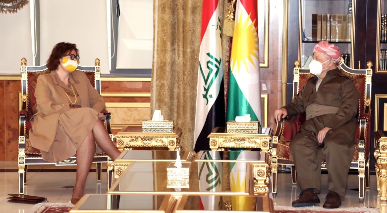 Baskan Barzani AB Kürdistan Bölgesi Ofisi Sorumlusu ile görüstü!