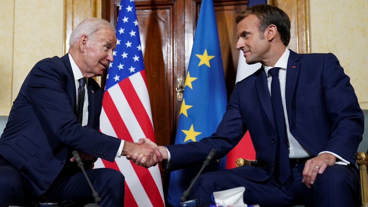 Denizalti krizi sonrasi Biden ve Macron ilk kez bir arada!