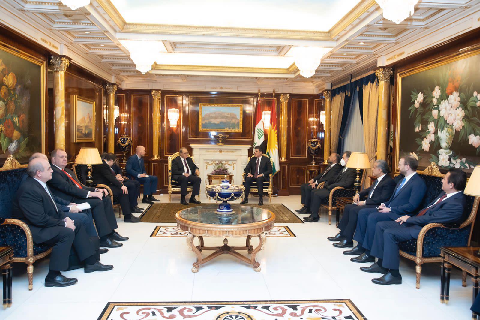 Neçirvan Barzani ve Bogdanov, Rojava Kürtlerin durumunu görüstü