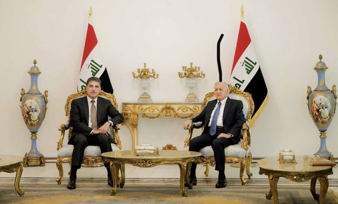Neçirvan Barzani ve Irak Cumhurbaskani görüstü