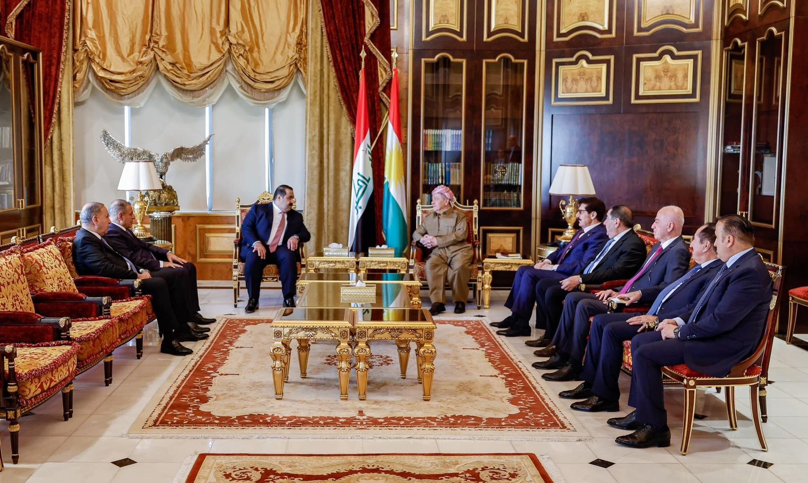 Baskan Barzani Azim Koalisyonu heyetiyle bir araya geldi