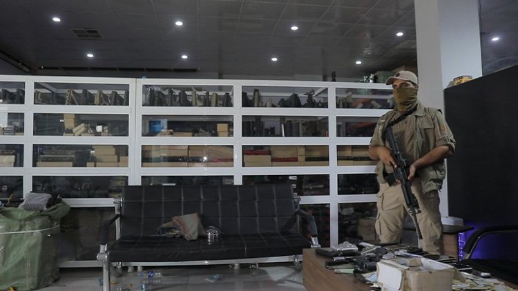 Baskent Erbil’de gizli bir silah deposu ele geçirildi